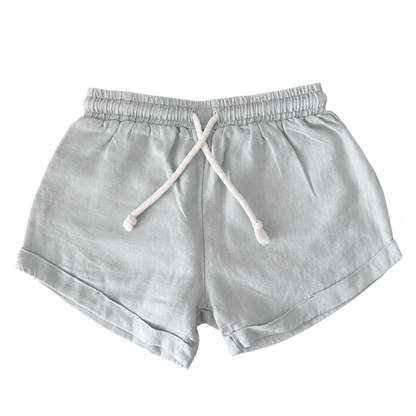 Marlow & Mae Light Blue Everyday Linen Short - size 4