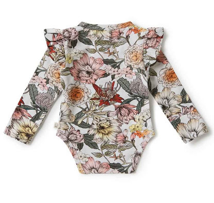 Snuggle Hunny Australiana long sleeve organic bodysuit - size 0 image 1