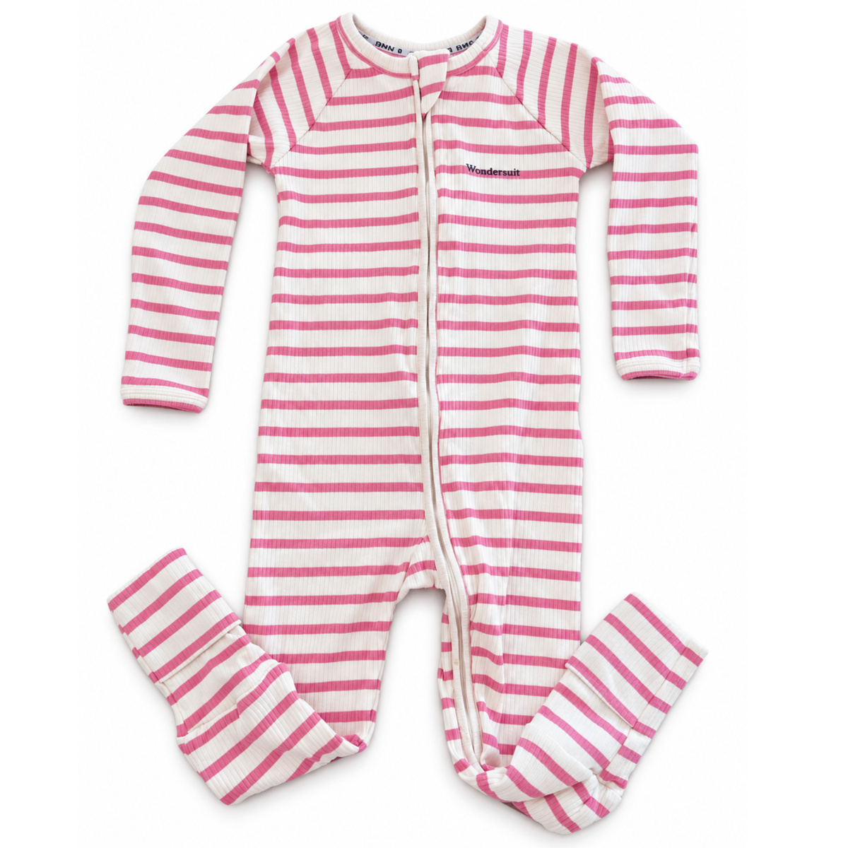 Bonds Wide Needle Rib Zip Wondersuit - size 2