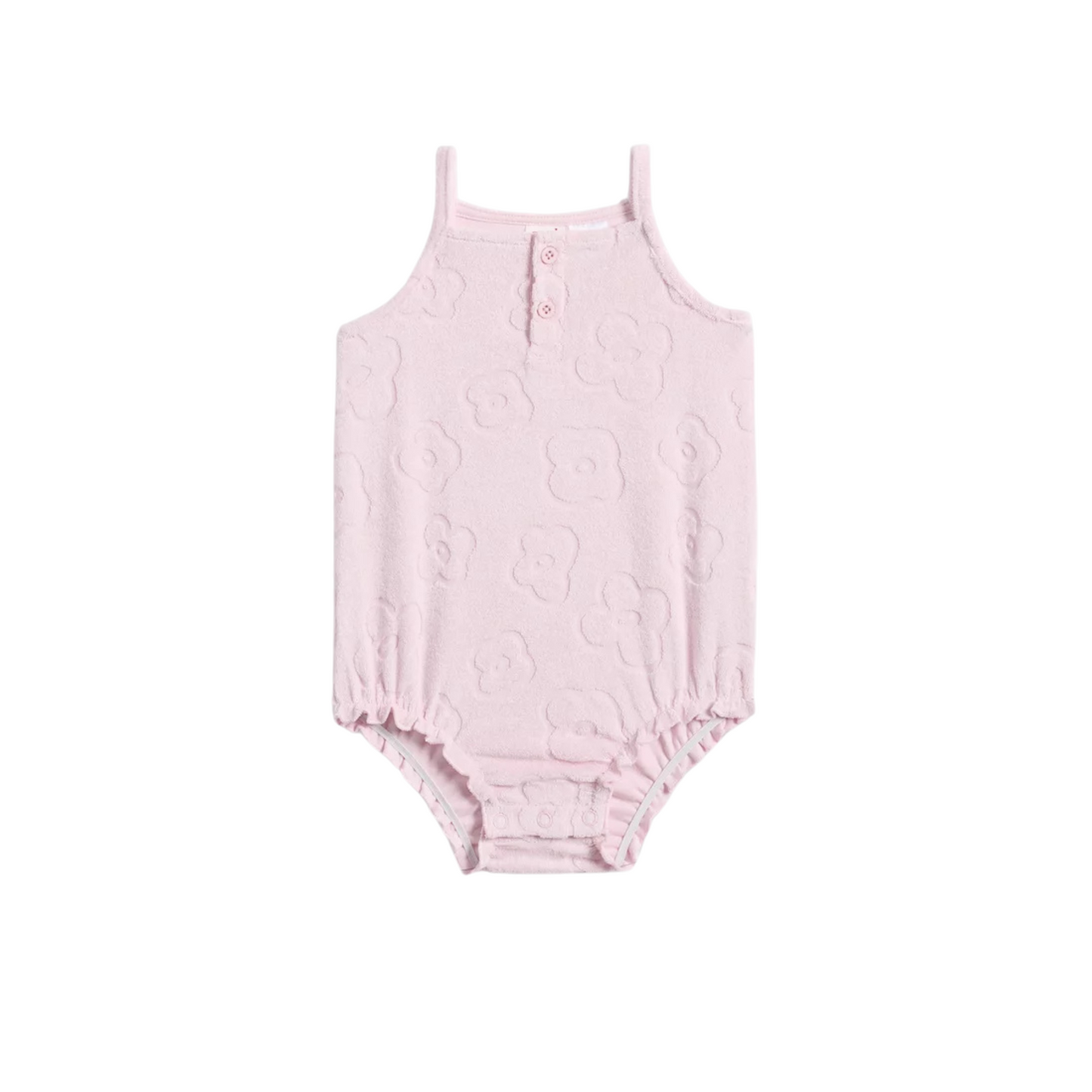 Seed Heritage terry flower romper - size 00 image 2