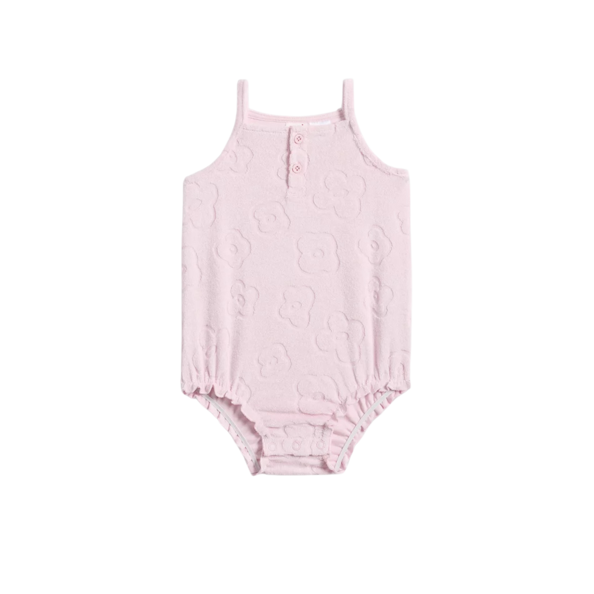 Seed Heritage terry flower romper - size 00 image 2