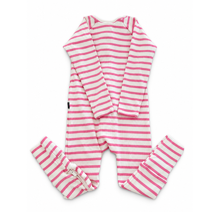 Bonds Wide Needle Rib Zip Wondersuit - size 2