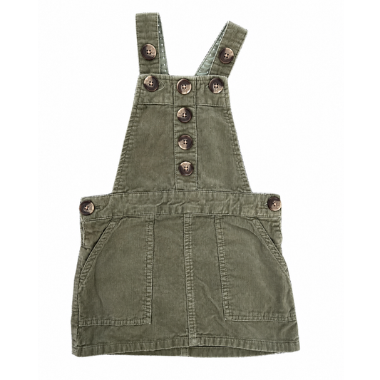 Seed Heritage khaki cord pinafore dress - size 2 image 0