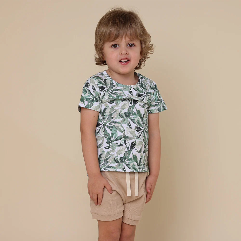 Snuggle Hunny evergreen organic t-shirt  - size 3 image 2