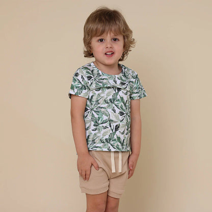 Snuggle Hunny evergreen organic t-shirt  - size 3 image 2