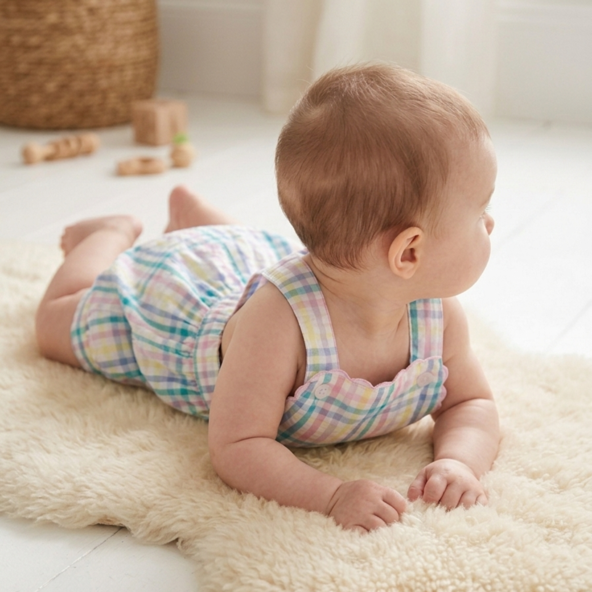Seed Heritage gingham romper - size 000 image 3
