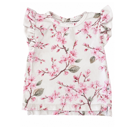 Snuggle Hunny Cherry Blossom Organic T-Shirt - size 00