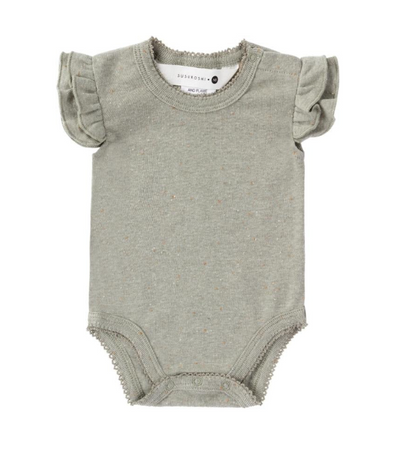 Susukoshi flutter suit in sage speckled - size 0000 image 0