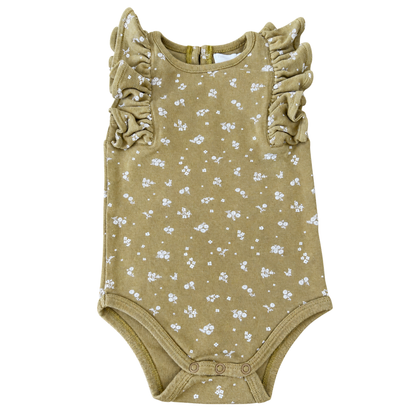Jamie Kay Madeleine Floral Frill Bodysuit - size 1