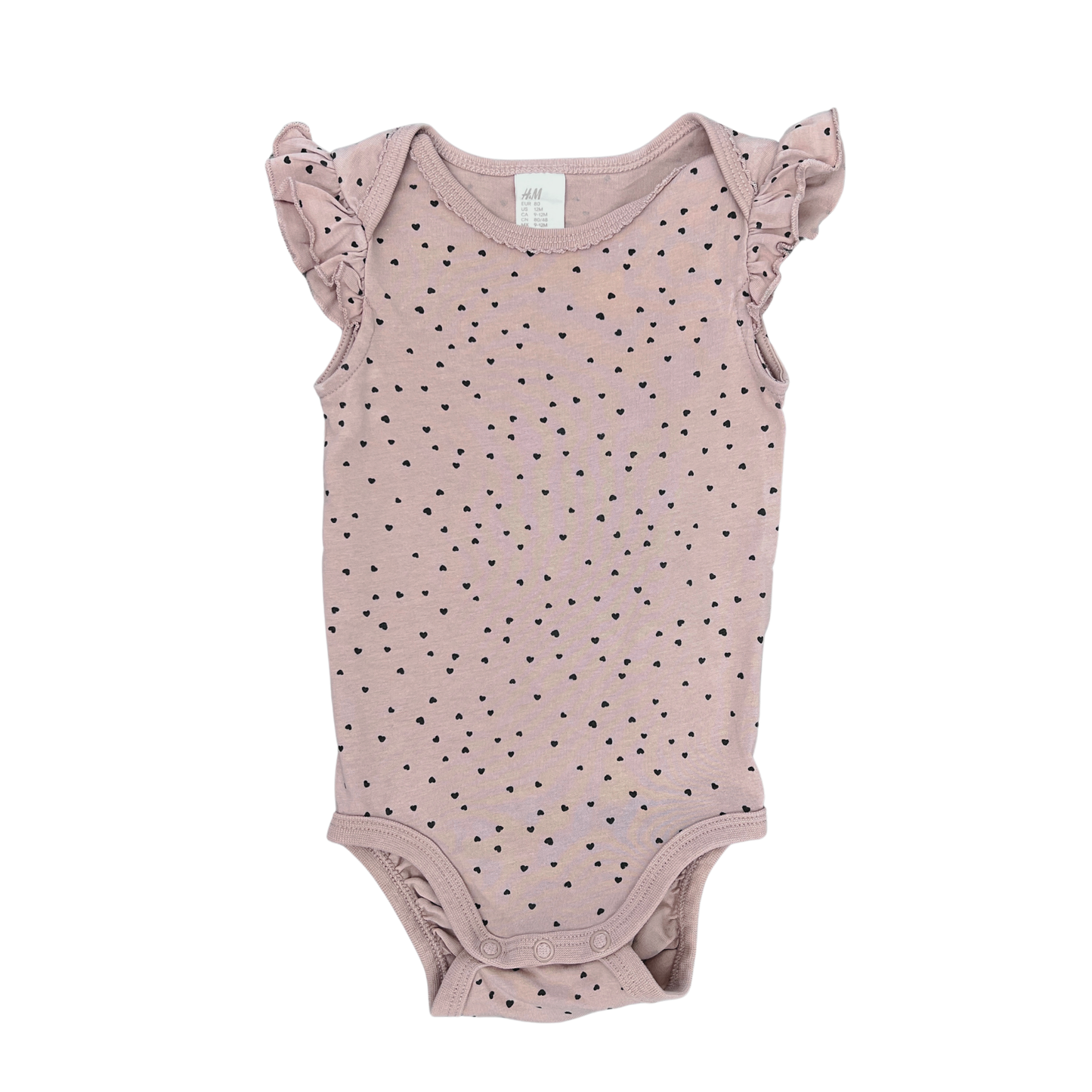 H+M 2pk ruffle sleeve bodysuit - 1 image 1
