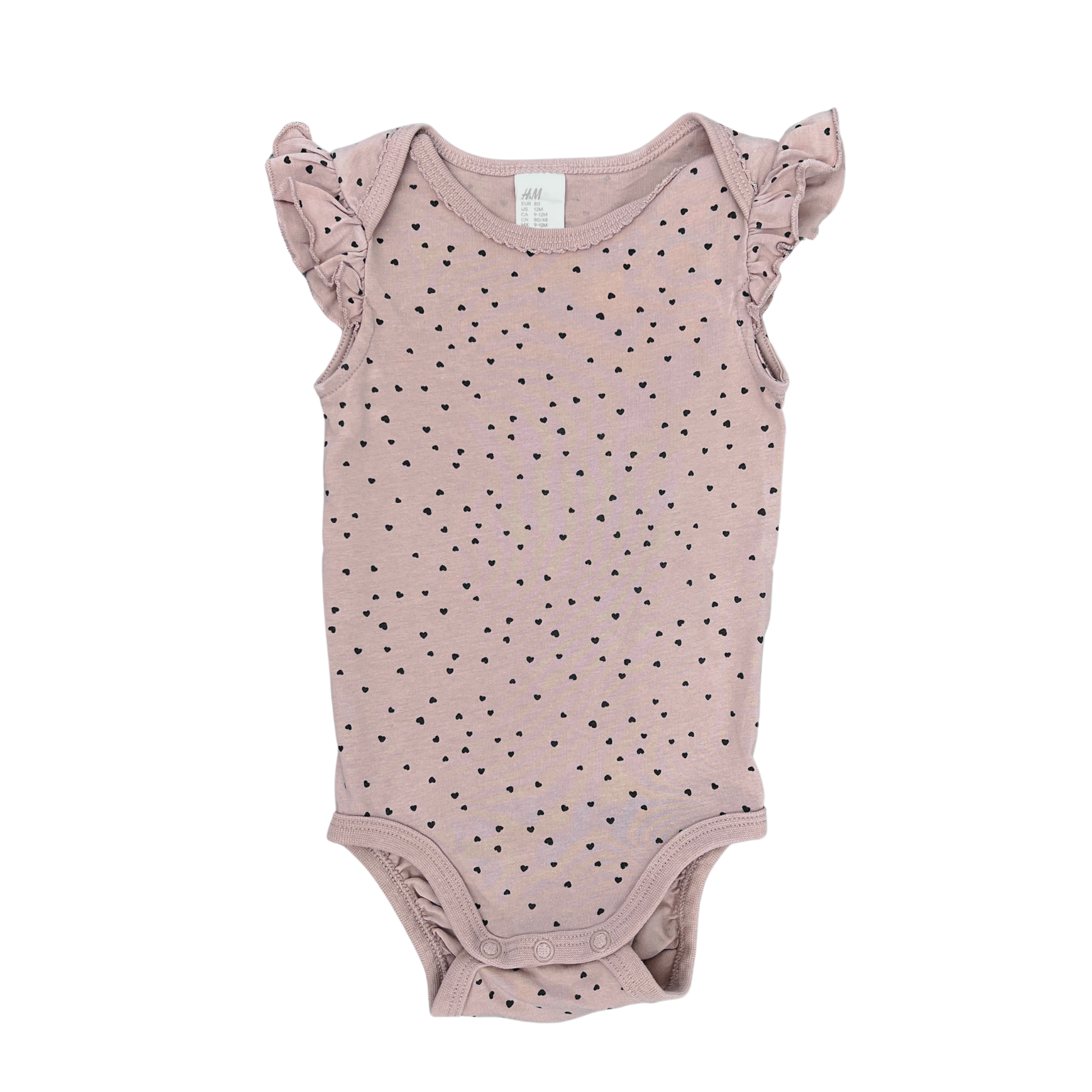 H+M 2pk ruffle sleeve bodysuit - 1 image 1