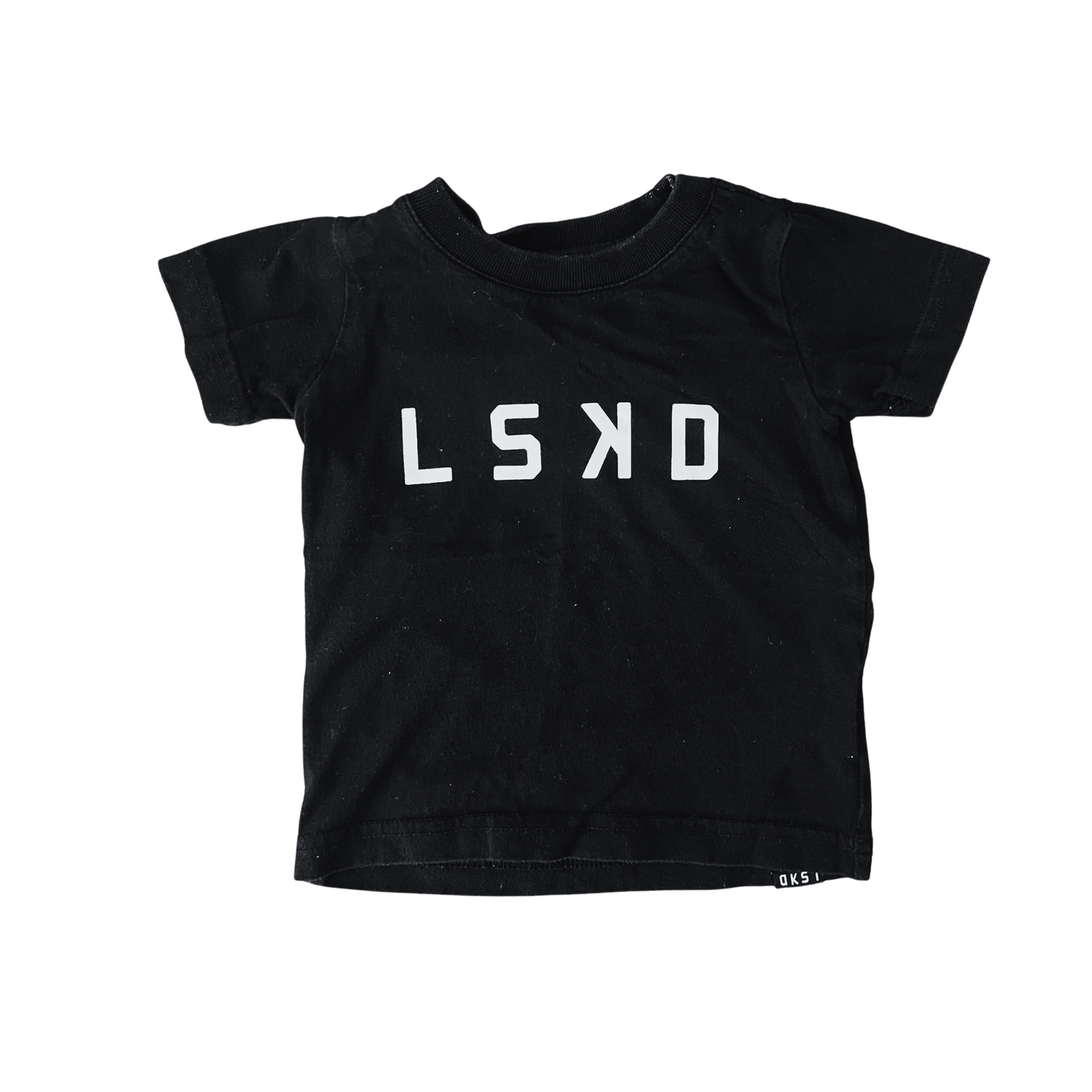 LSKD Black logo tee - size 00
