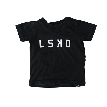 LSKD Black logo tee - size 00