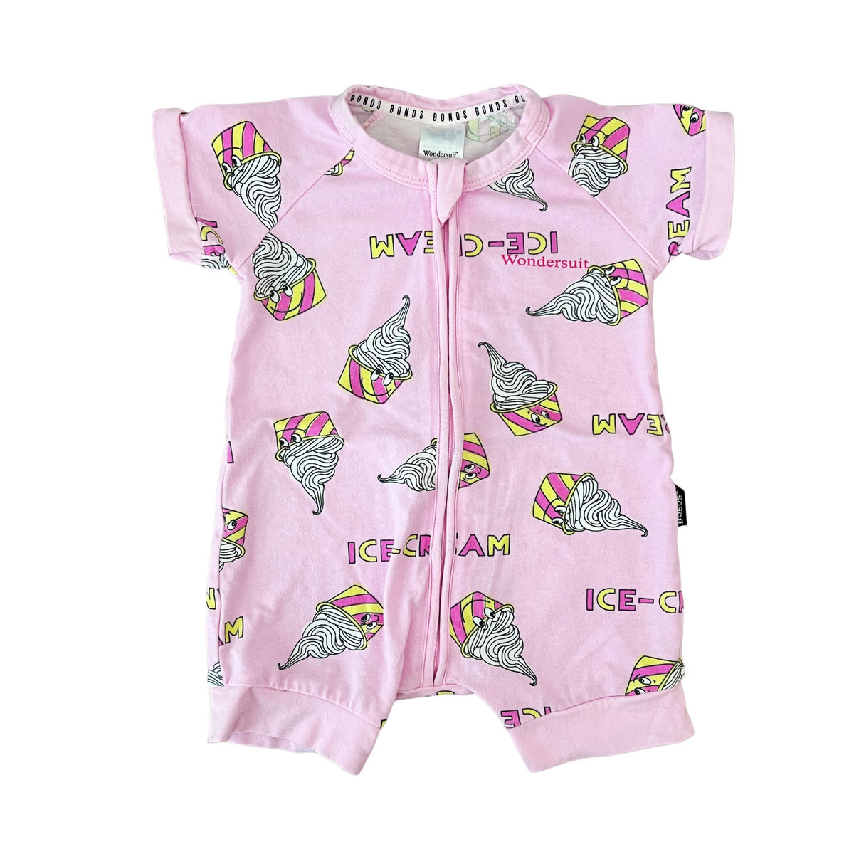 Bonds Sundae Swirls Zip Romper - size 000