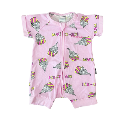 Bonds Sundae Swirls Zip Romper - size 000