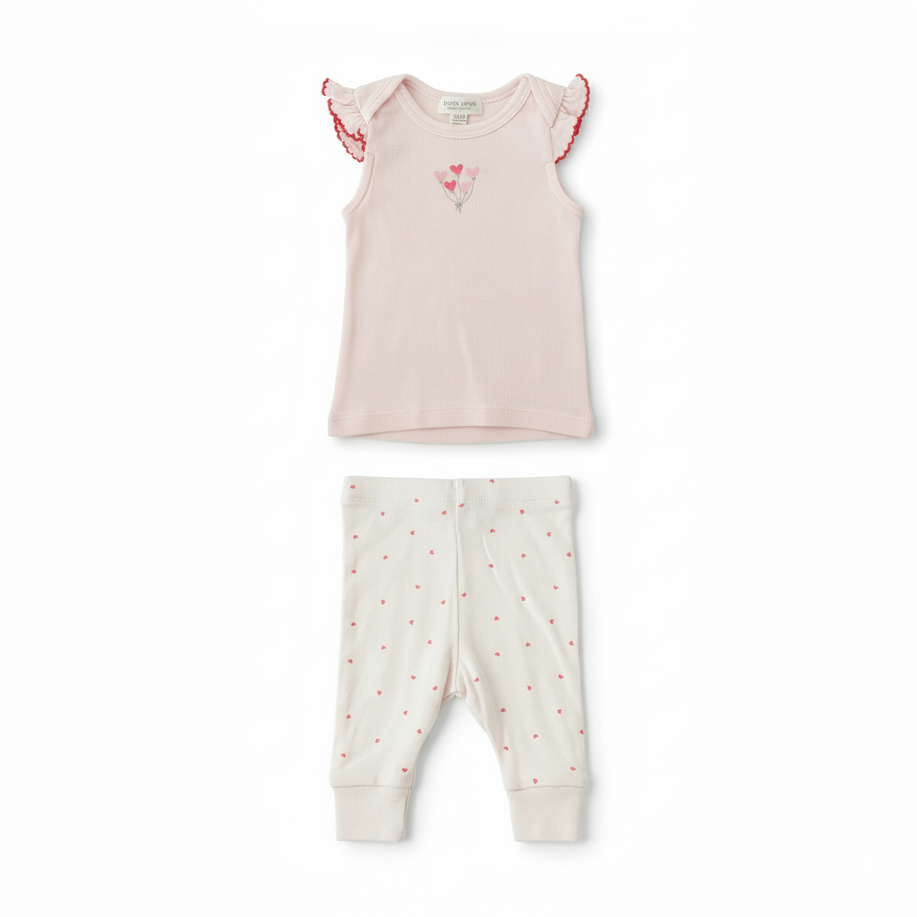 David Jones heart two-piece set - size 0000 image 0