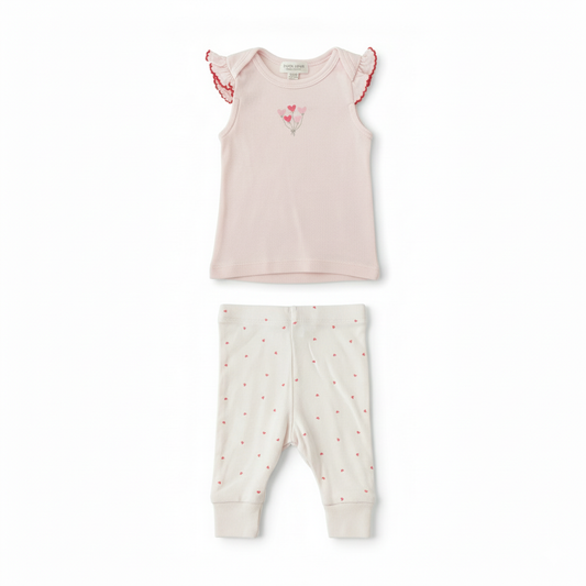 David Jones heart two-piece set - size 0000 image 0