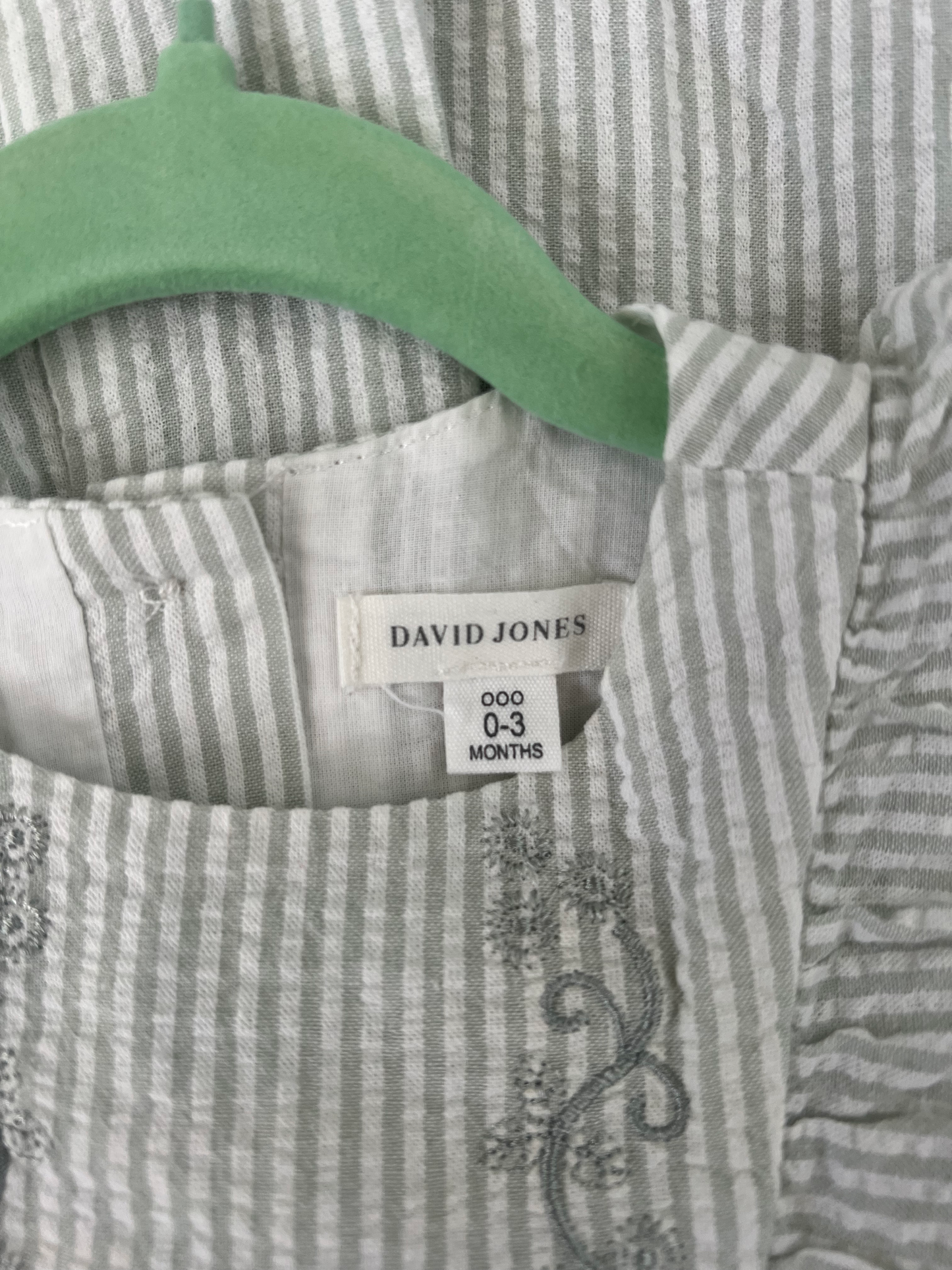David Jones mishca stripe romper - size 000 *Brand New* image 4