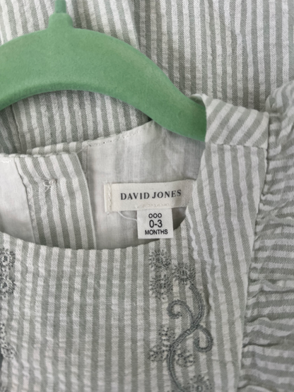 David Jones mishca stripe romper - size 000 *Brand New* image 4
