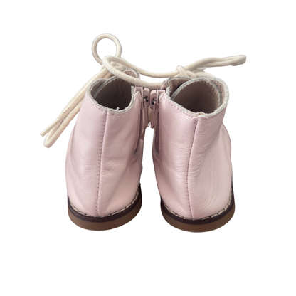 Bobby Lane Pink lace-up boots - size 7
