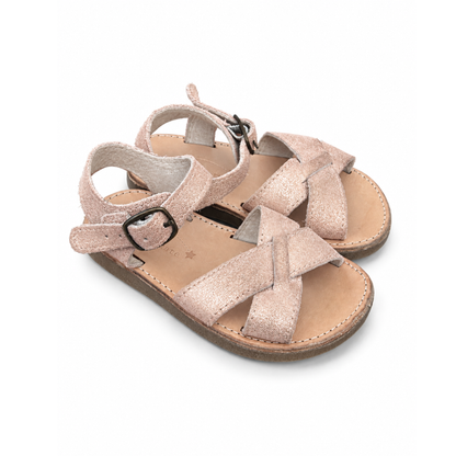 Kit & Kate Rose Gold Sunday Sandals - size EU 23