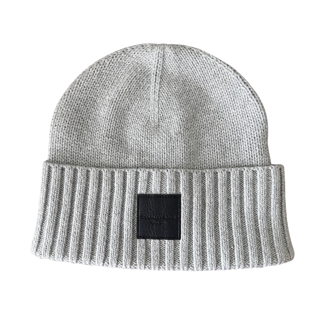 Country Road Kids Grey Patch Logo Beanie
