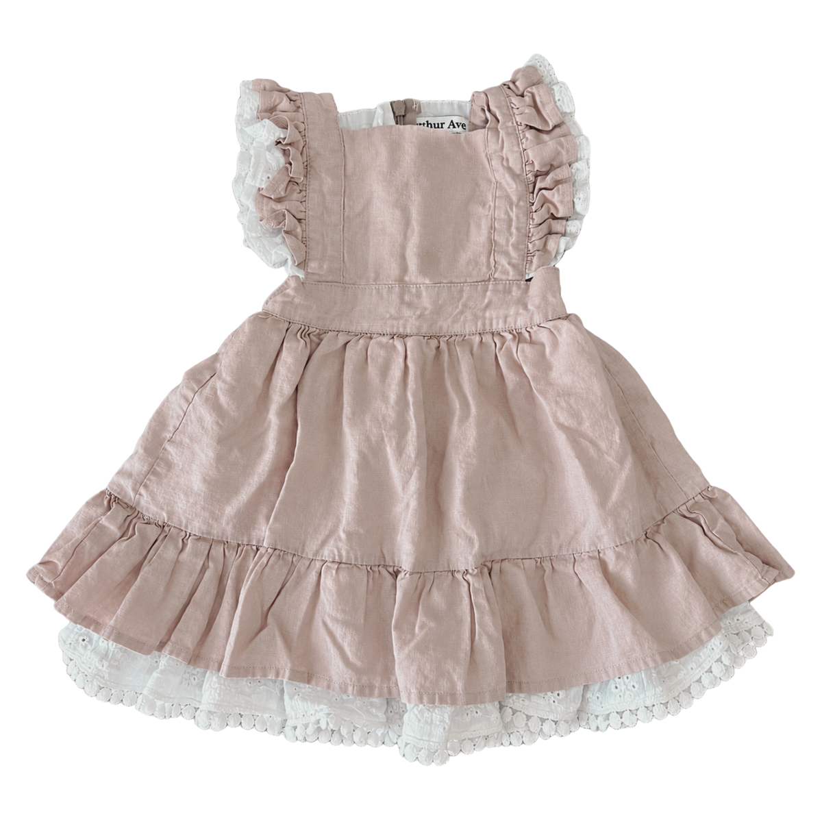Arthur Ave Neutral Love Frilly Dress - size 2