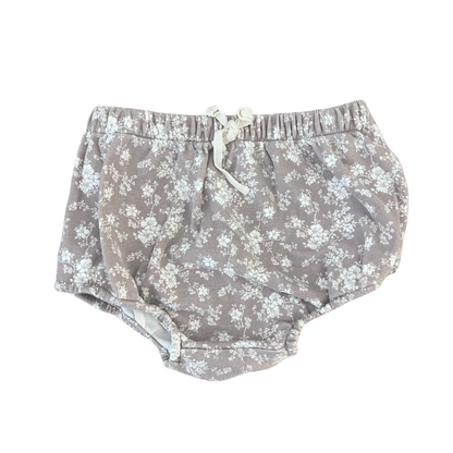 Jamie Kay Mauve Floral Bodysuit, Bloomers + Headband Set - size 1