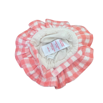 Purebaby Gingham sunhat - size XS (0000-000)
