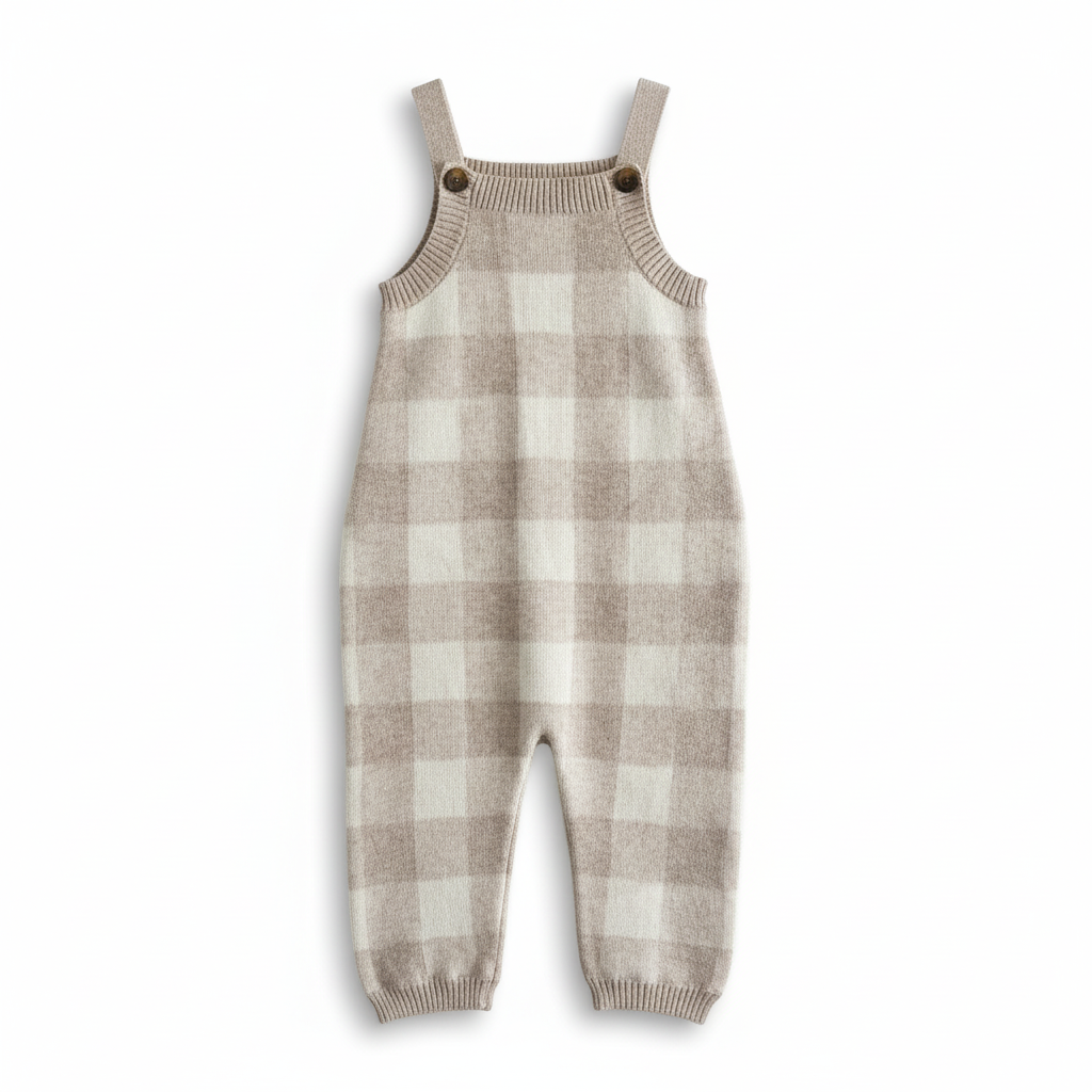 Grown check overalls - size 0 image 0