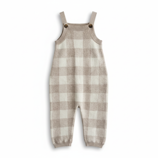 Grown check overalls - size 0 image 0