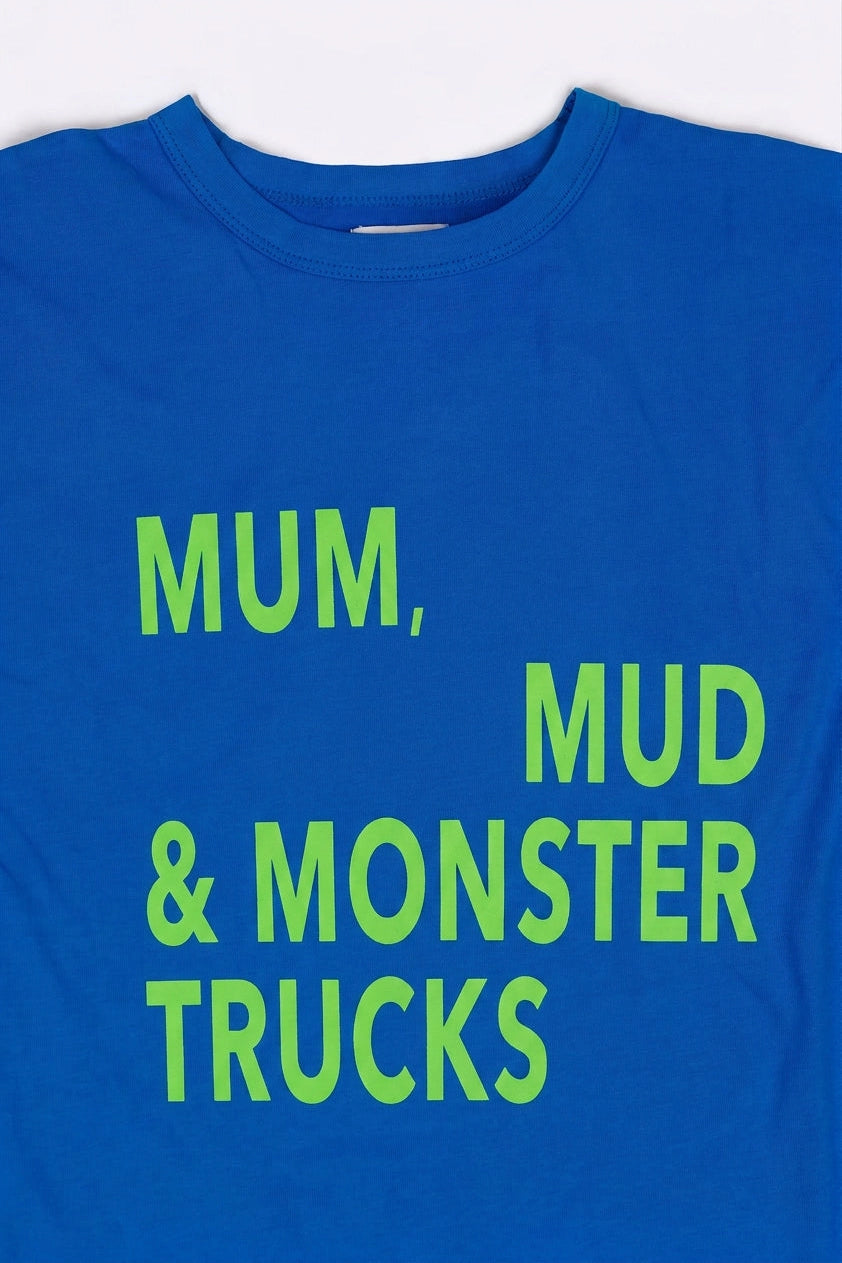 Bbobbie mmm tee in blue/lime image 1