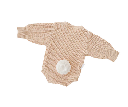 Ziggy Lou Easter bubble romper in sand fleck - size 000 image 0