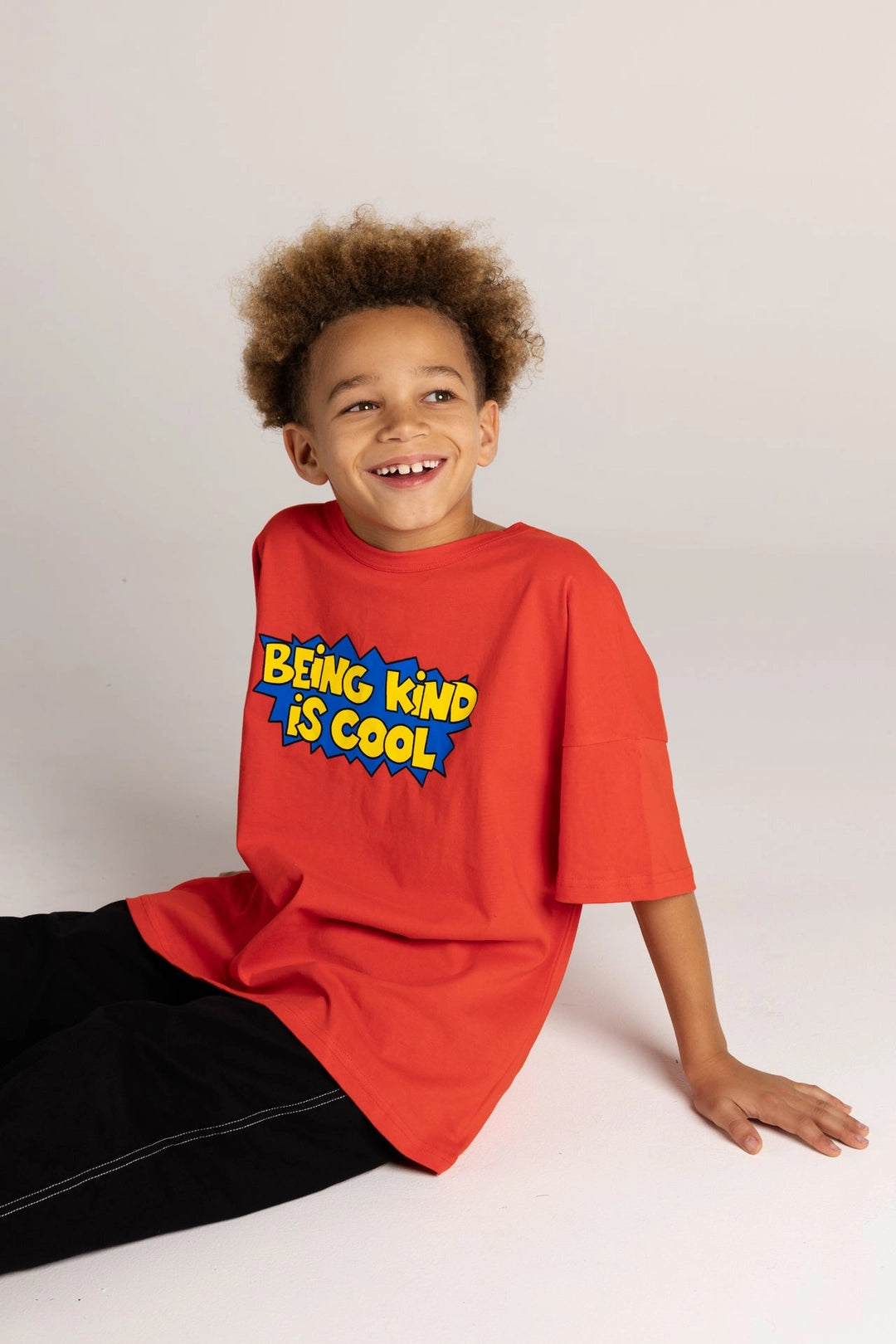 Bbobbie being kind is cool tee in classic red image 3