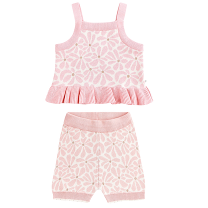 Kynd Baby hibiscus knit frill set image 0
