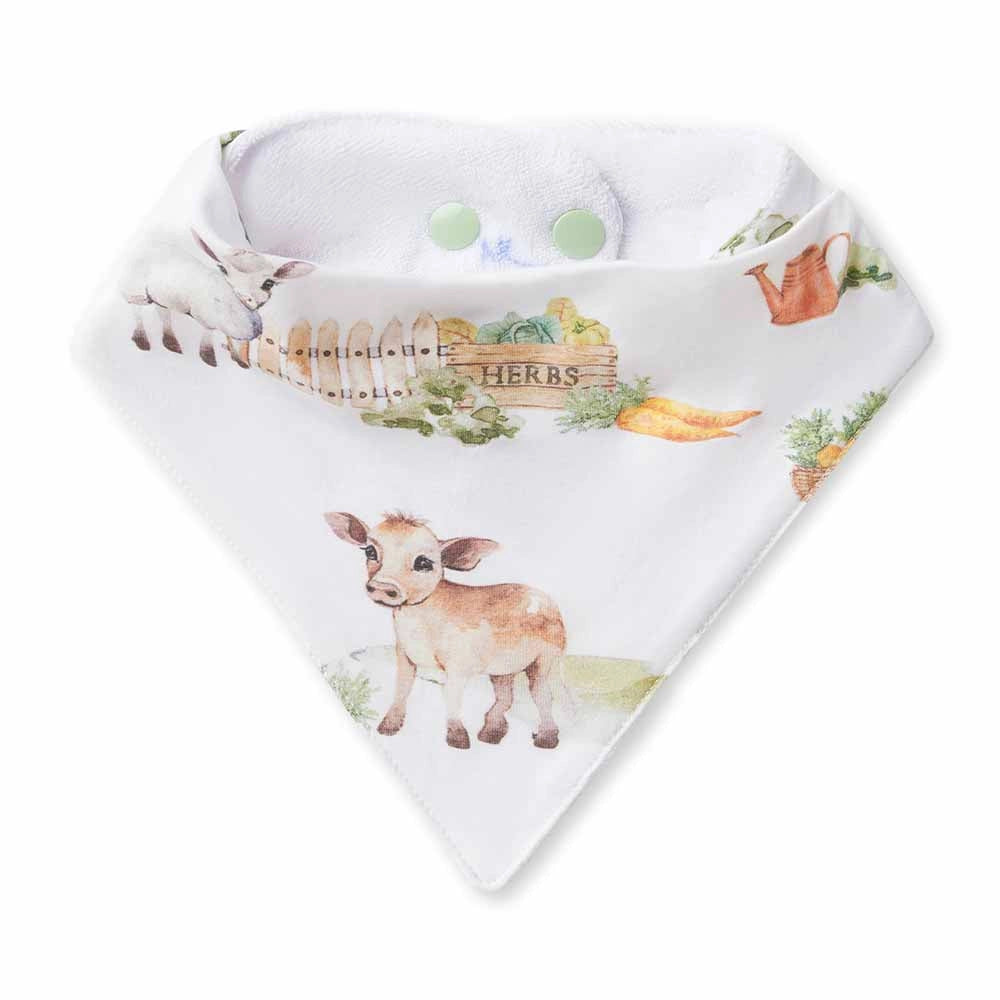 Snuggle Hunny farm dribble bib image 0