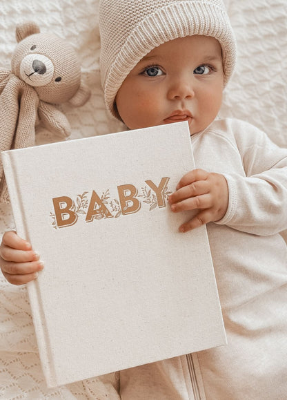 Fox and Fallow baby milestones book years 0-6 - oatmeal image 1