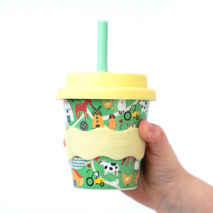 Chino Club - Farm Babychino Cup 4oz + straw image 2