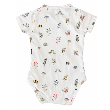 Snuggle Hunny Garden Friends Short Sleeve Organic Bodysuit - size 0