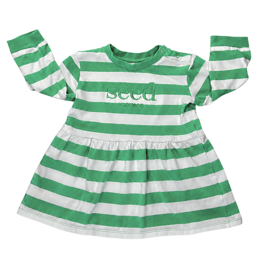 Seed Heritage striped core logo dress - size 1 image 0