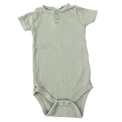 Jamie Kay Monsoon Green Modal Rib Tee Bodysuit - size 1