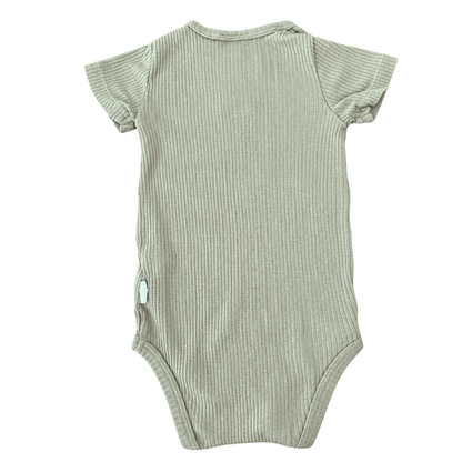 Jamie Kay Monsoon Green Modal Rib Tee Bodysuit - size 1