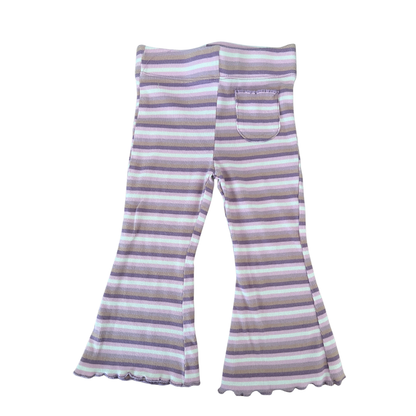 Mini mango Stripe Flare Legging - size 1