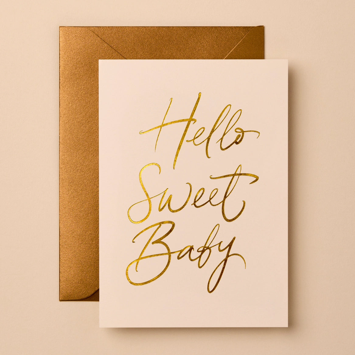 Baby Foil Greeting Card | HELLO SWEET BABY image 0