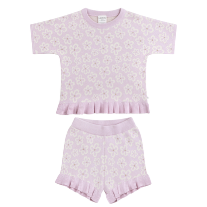 Kynd Baby frangipani knit frill set - size 00 image 0
