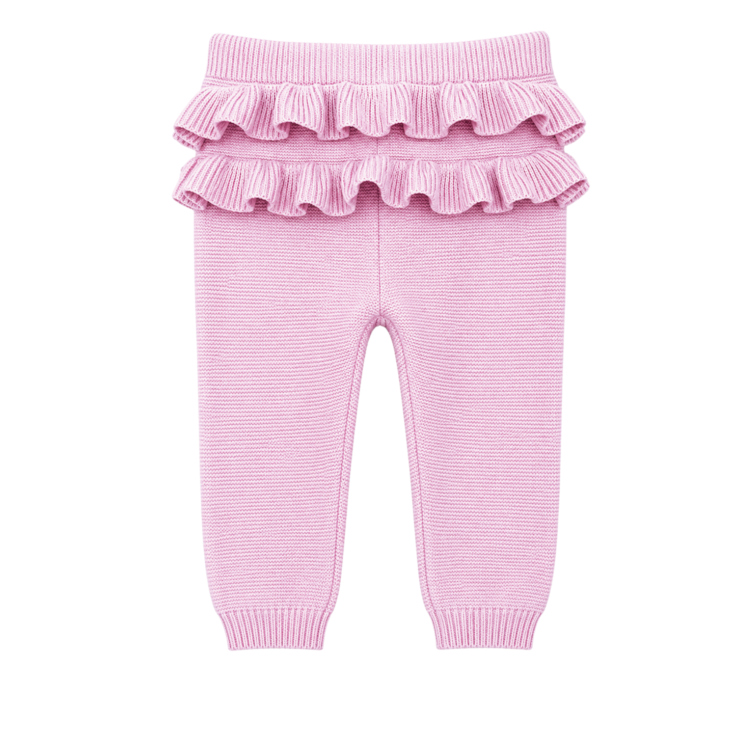 Purebaby ruffle knit leggings - size 2 image 1