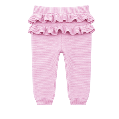 Purebaby ruffle knit leggings - size 2 image 1