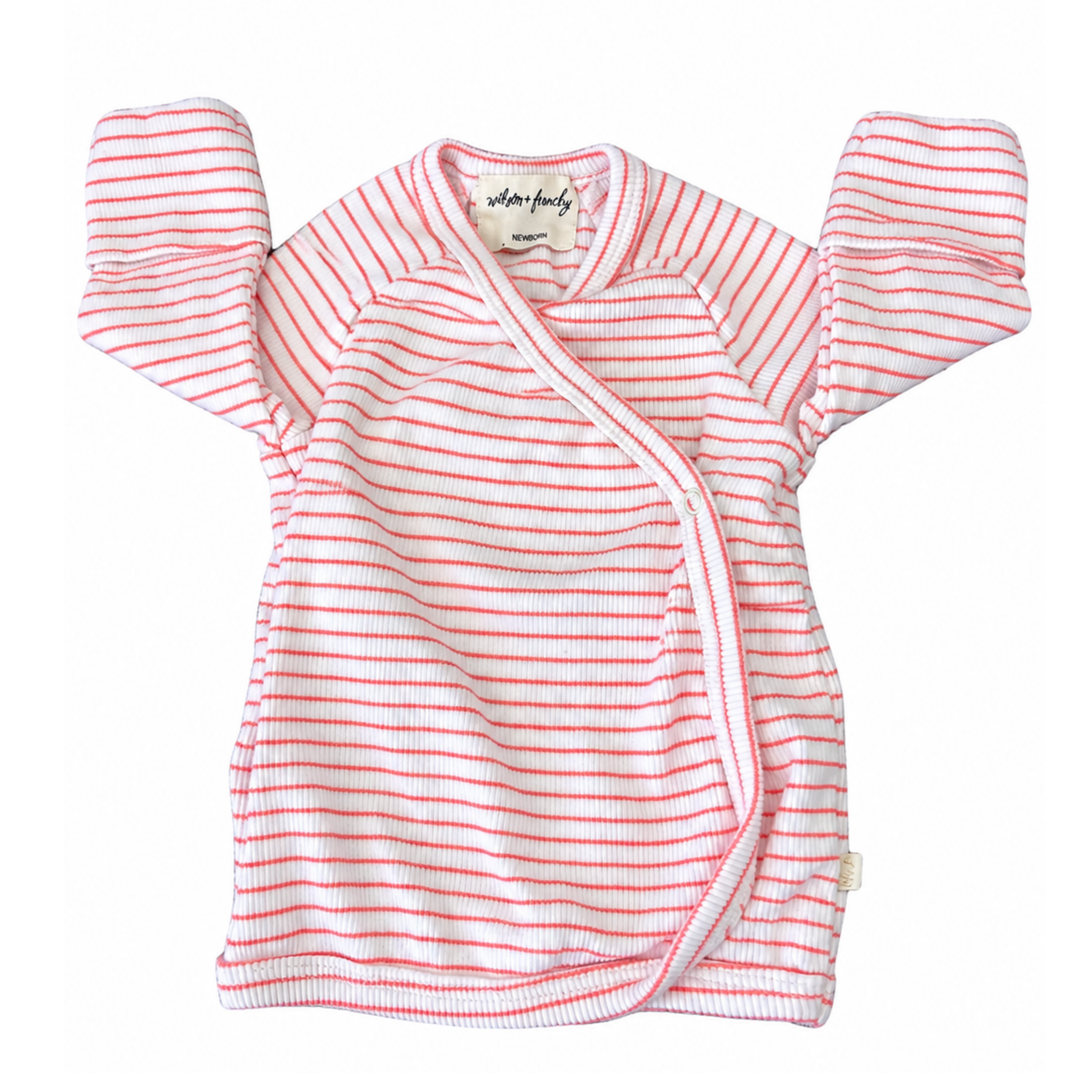 Wilson & Frenchy Ribbed Stripe Kimono Top - size 0000