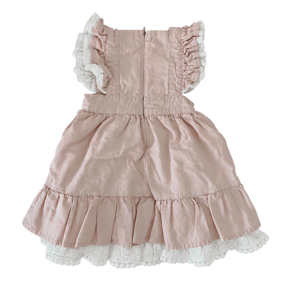 Arthur Ave Neutral Love Frilly Dress - size 2