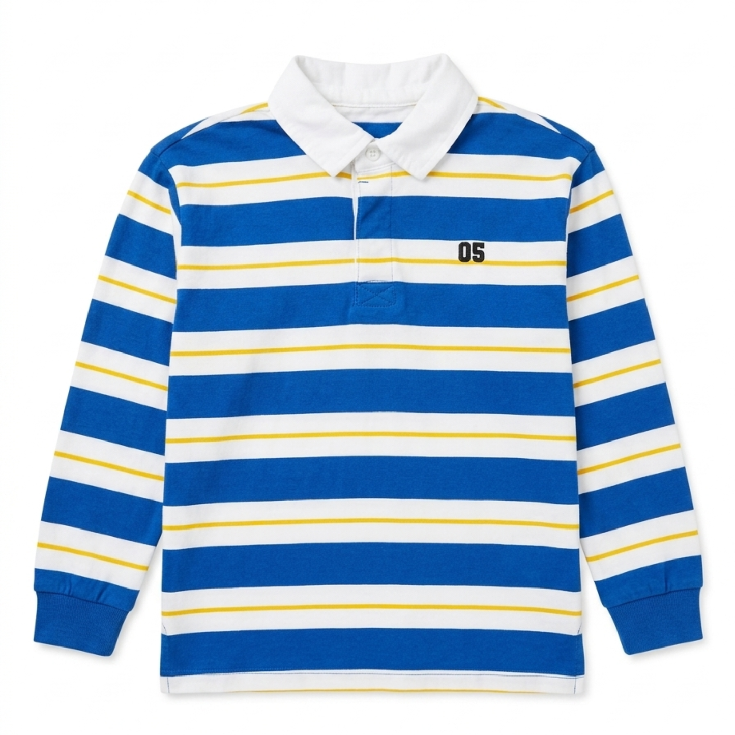 Milkshake stripe rugby polo top - size 5 image 0